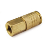 Primefit Universal Coupler Brass 1/4" x 1/4" Female NPT 10PCS UC1414FB-B10-P